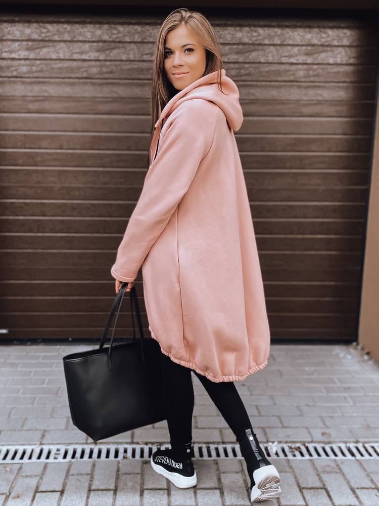 Oversize mikina Black Cord starorůžová