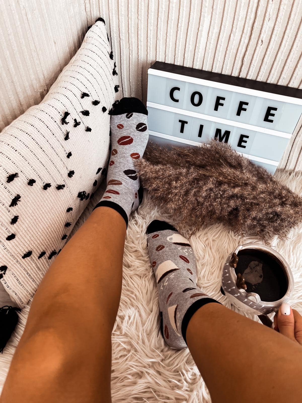 Ponožky Coffee šedé