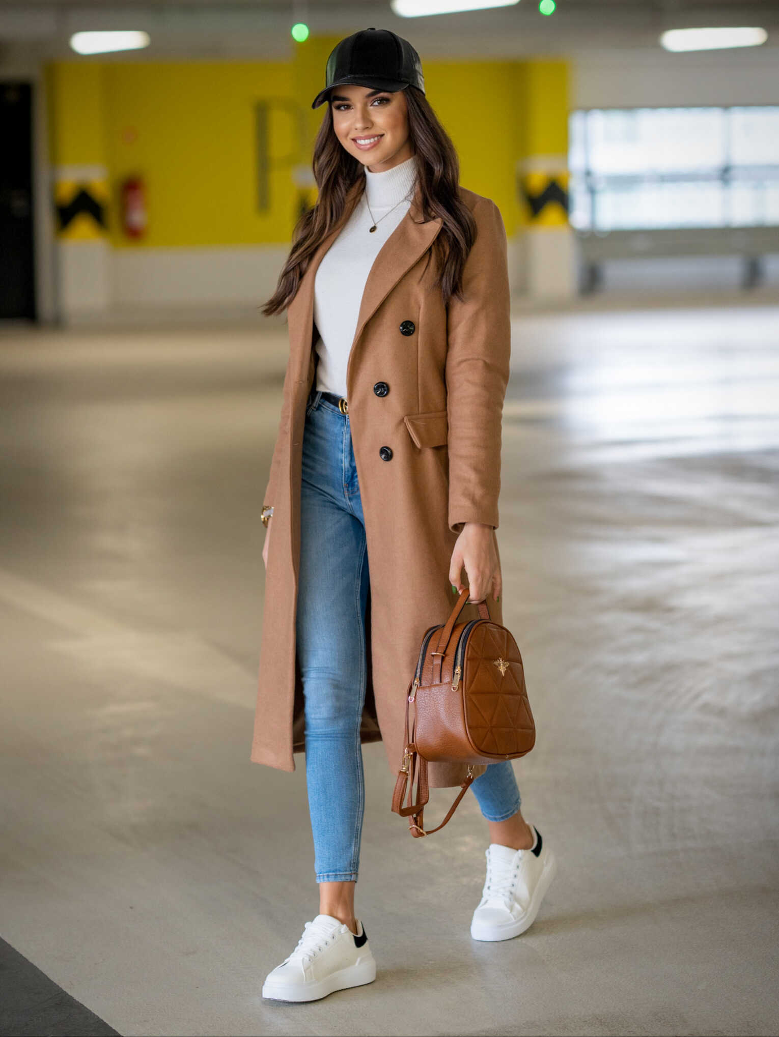 Kabát Evelyne camel