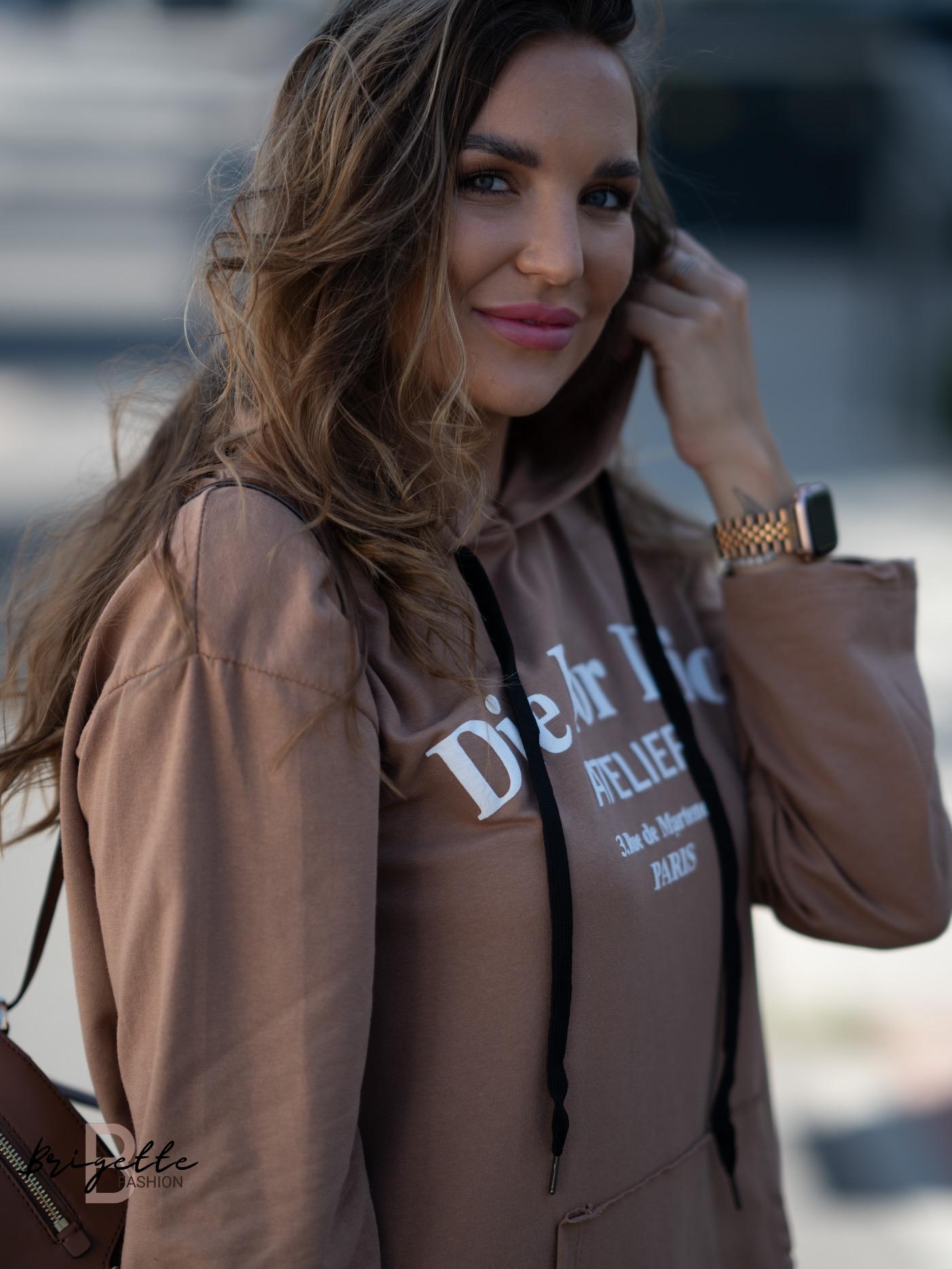 Lehká mikina DIEFOR camel