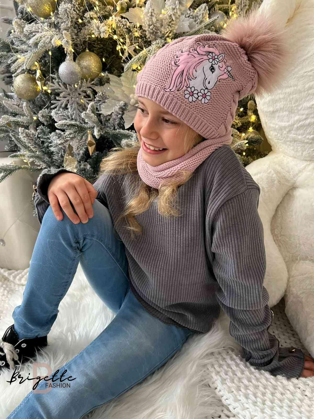 Dětský komplet Unicorn růžový