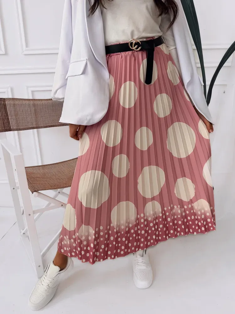 Plisovaná sukně Dotty růžová