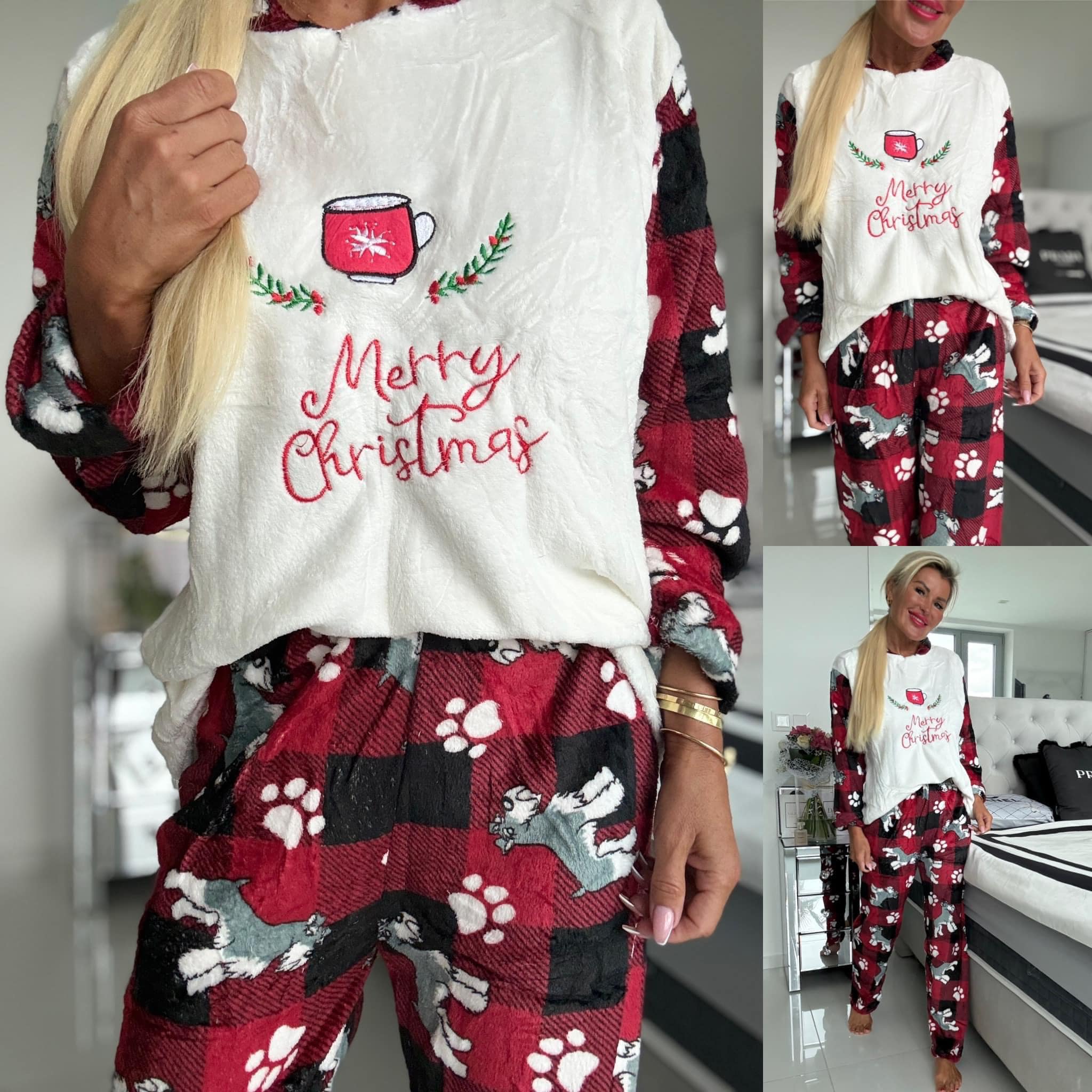 Teplé pyžamo Merry Christmas