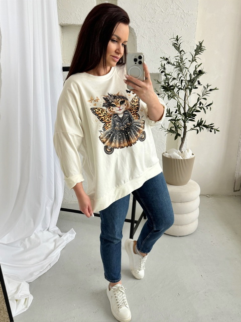 Mikina Cattie Rocker oversized