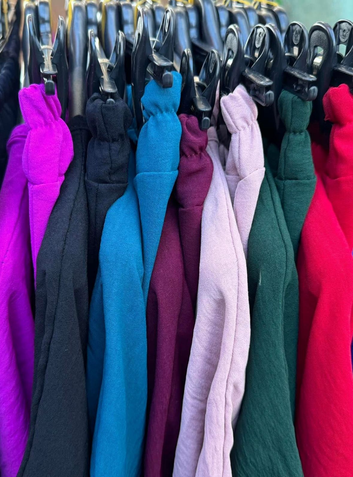 Komplet z tenkého letního materiálu černý