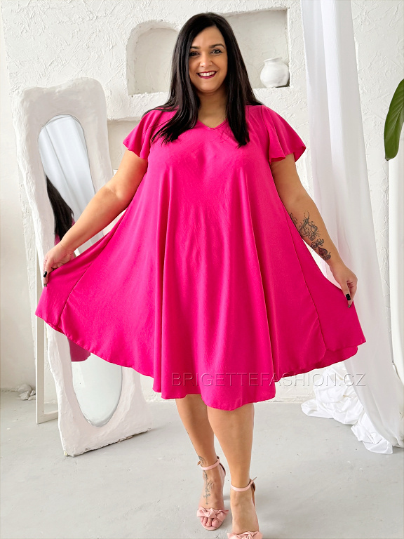 Áčkové šaty Glamis fuchsia