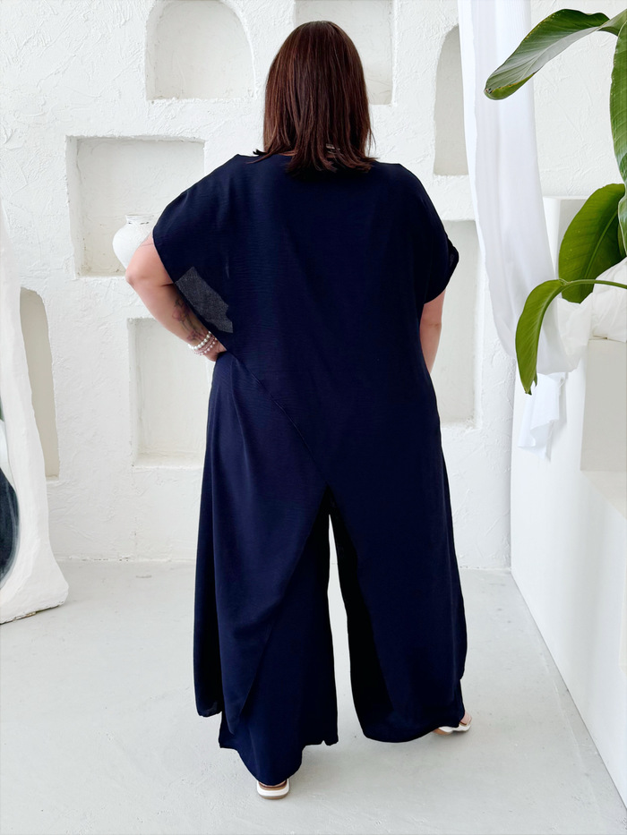 Komplet do 4XL Afrodité tmavě modrý