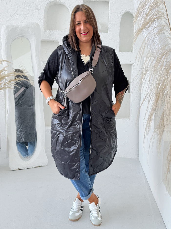 Ledvinka Mini Fashion šedá lila