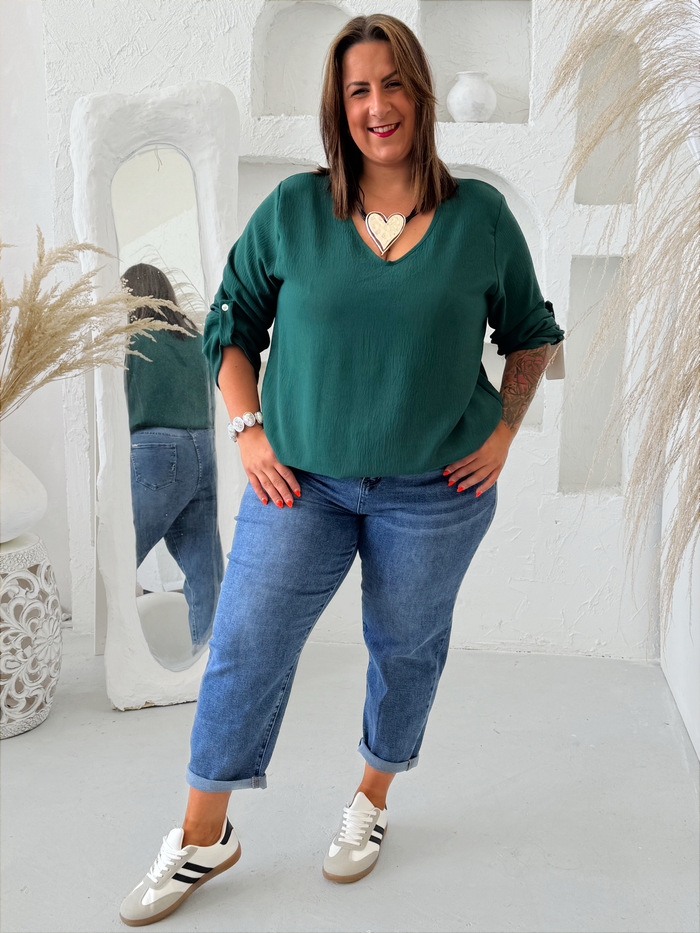 Halenka Daria do V do 3XL smaragdová