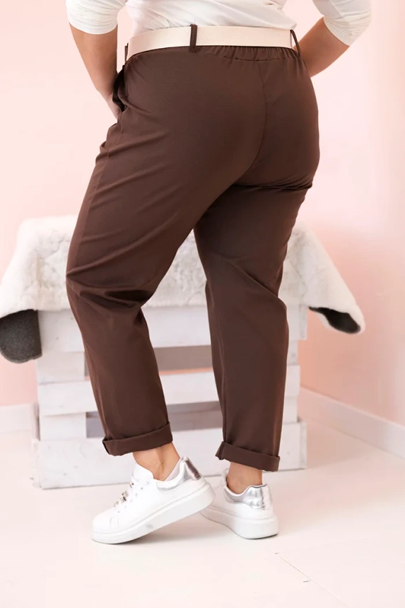 Strečové kalhoty Comfy větší (3XL/4XL) - výběr barev po rozkliknutí