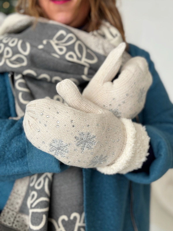 Rukavice palčáky Snow - béžové