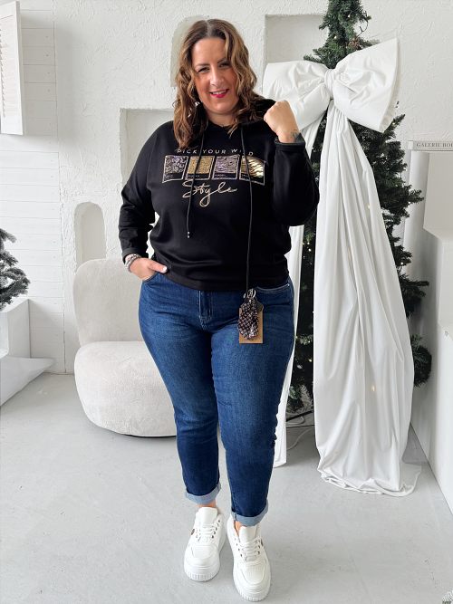 Elastické džíny Mom Winter Cool vel.4XL