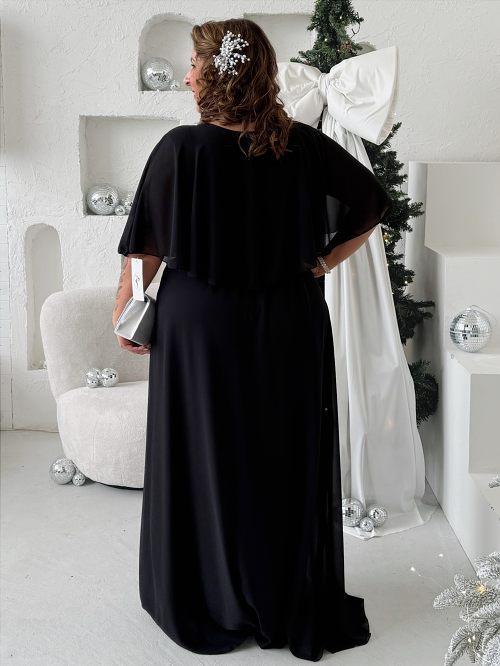 Plesové šaty Bella do 4XL černé