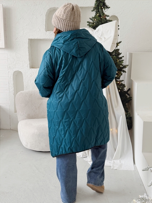 Přechodová bunda One Symbol do 4XL - tyrkysová