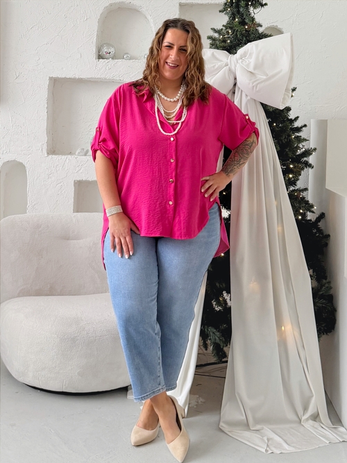 Košile Style do 4XL - fuchsia