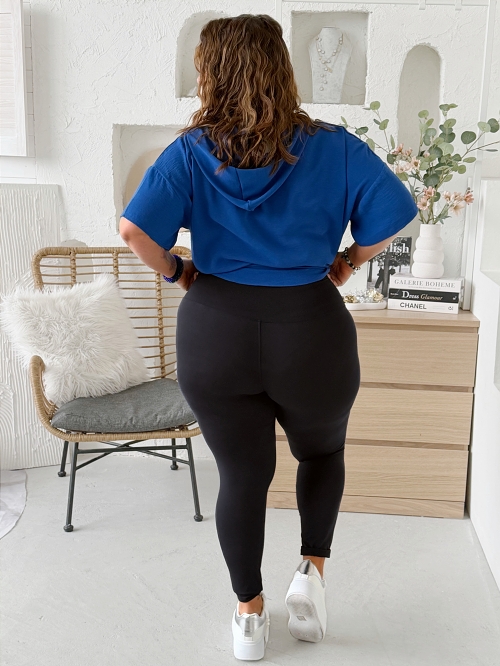 Bambusové legíny měkoučké super příjemné! do 5XL - černé