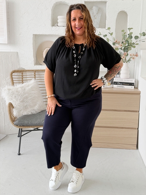 Halenka Nora do 4XL - černá