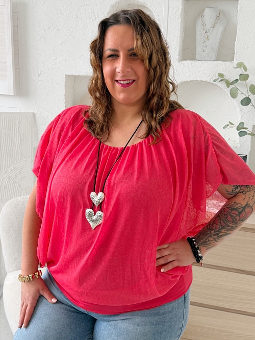 Náhrdelník na kůži dvě srdce