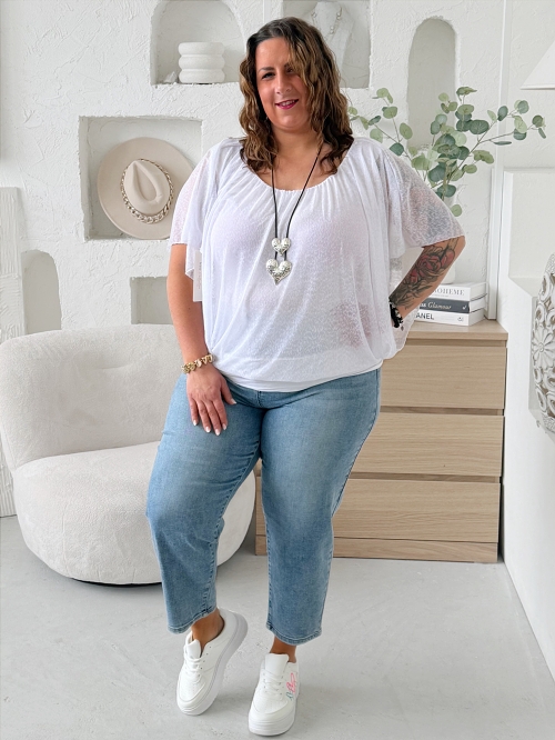 Top Mellory do 3XL bilý