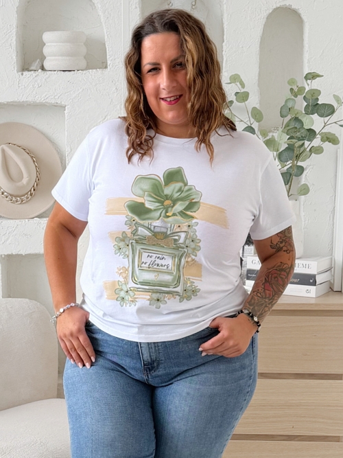 Tričko Parfum do 3XL khaki