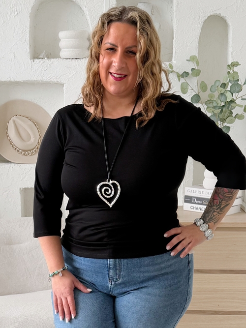 Náhrdelník na kůži Srdce Vášeň