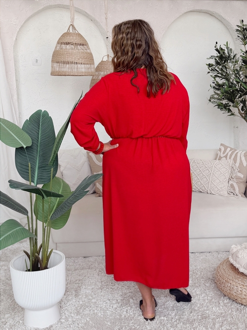 Šaty Noble do 5XL - červené