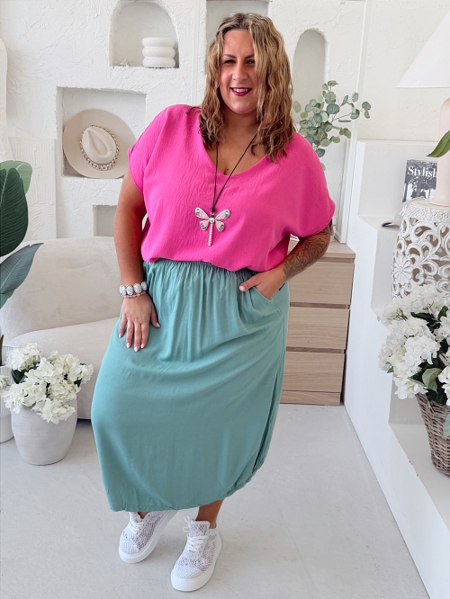 Halenka Brenda do 3XL - fuchsiová