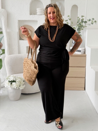 Komplet Luisa do 4XL - černý