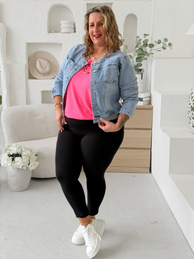 Džínová bunda Elegance světlá až do 3XL