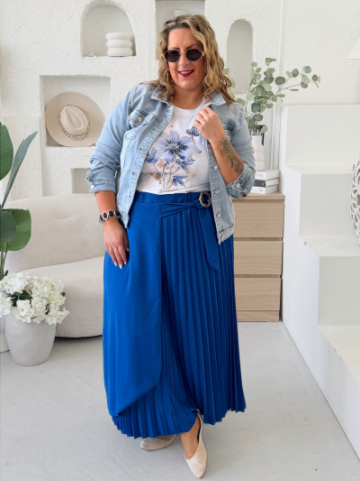 Sukně Elnina do 4XL - královsky modrá