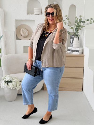 Lehounká bundička Golie do 3XL - fango