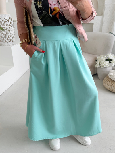 Sukně áčková Lara od S do L - mintová