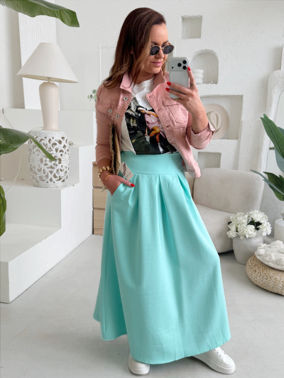 Džínová bunda elastická starorůžová 