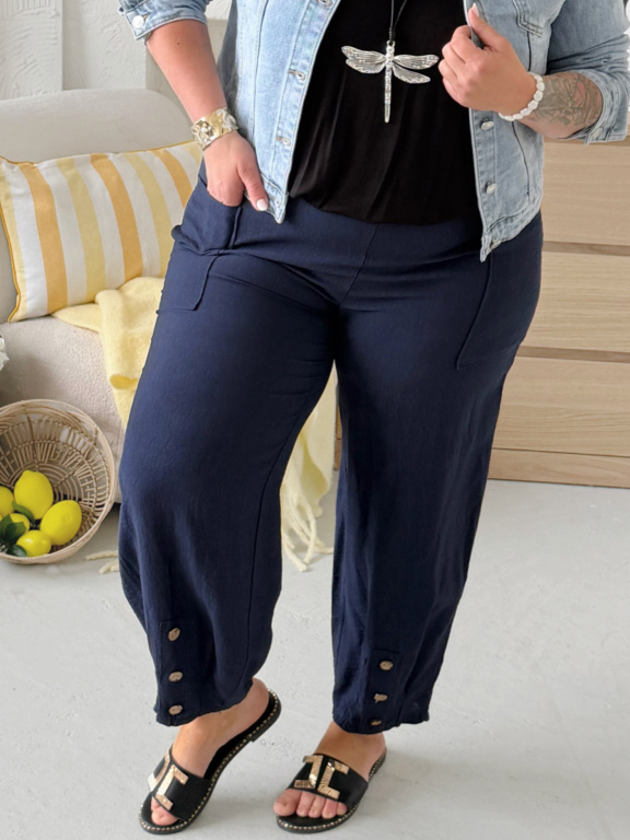 Kalhoty Palermo do 3XL velikosti tmavě modré