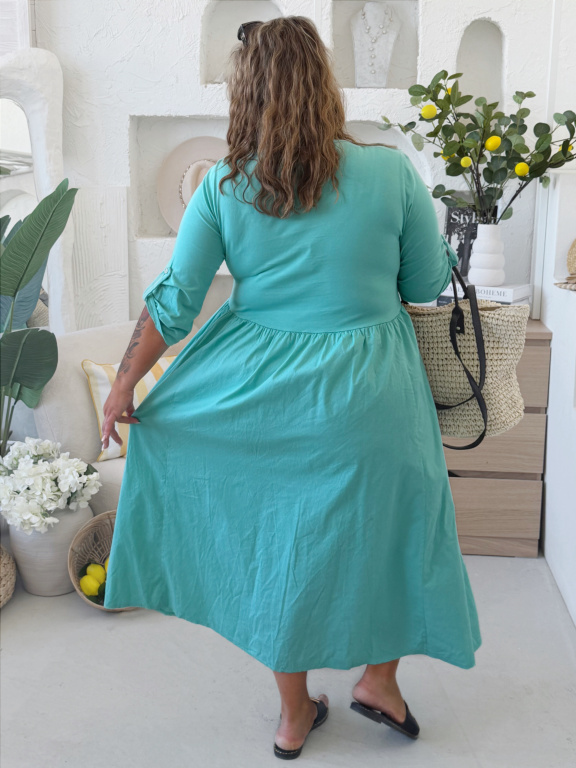 Šaty Exclusive Romance do 4XL - mint