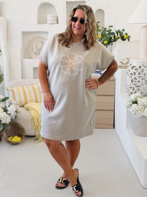 Máselkové šaty Flora do 4XL - fango