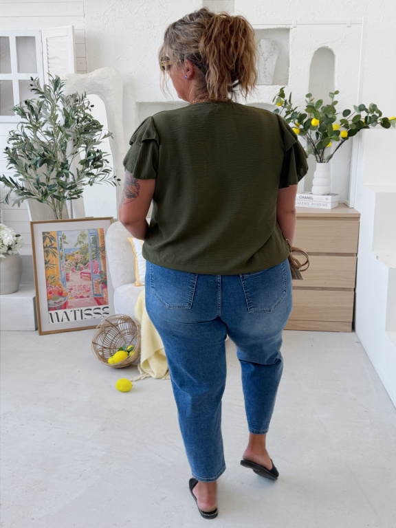 Halenkové tričko Modish do 3XL khaki
