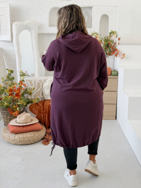 Bavlněné šaty Be Good To do 4XL fialové