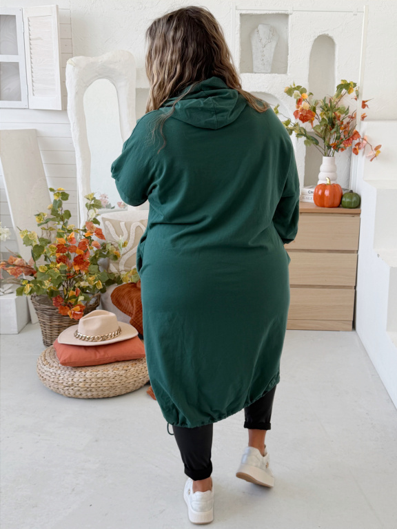 Bavlněné šaty Be Good To do 4XL smaragdové