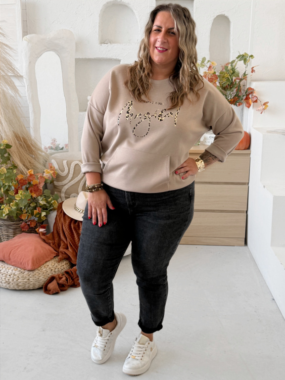 Máselková mikina Magical do 4XL - fango