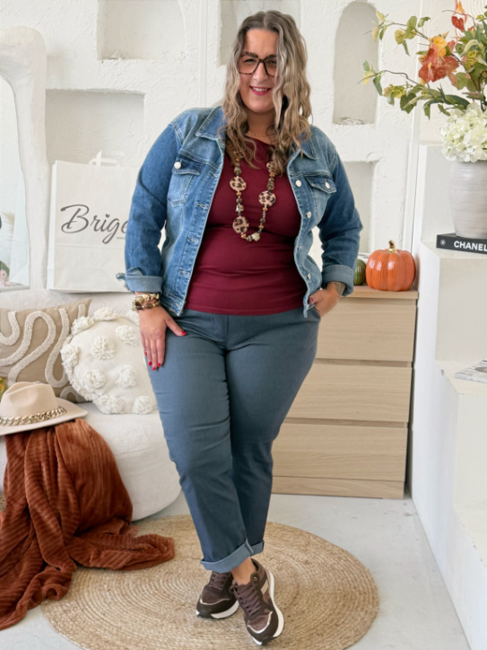Elastické kalhoty Hope do 4XL - denim