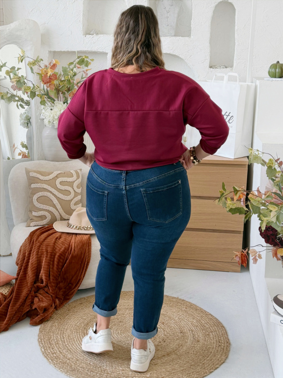 Elastické džíny Mom fit Emily do 4XL 