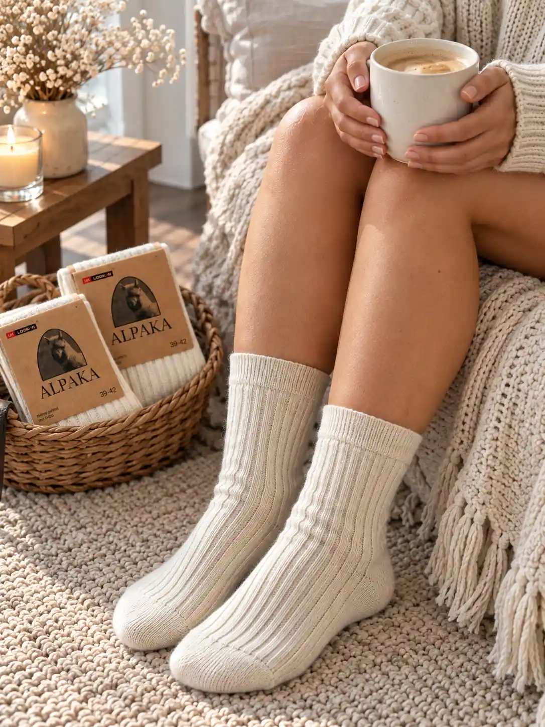 Dámské ponožky Wool Alpaka - kvalitní teplé ponožky!