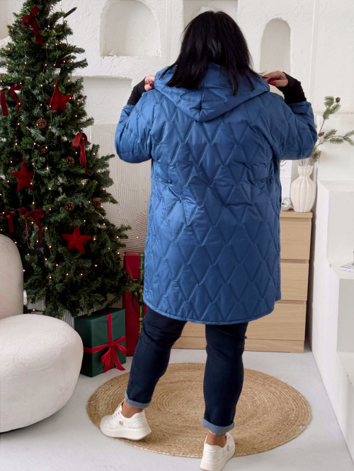 Přechodová bunda Marlen do 3XL - modrá