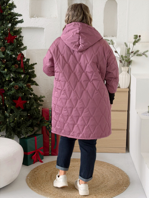 Přechodová bunda Marlen do 3XL - růžová