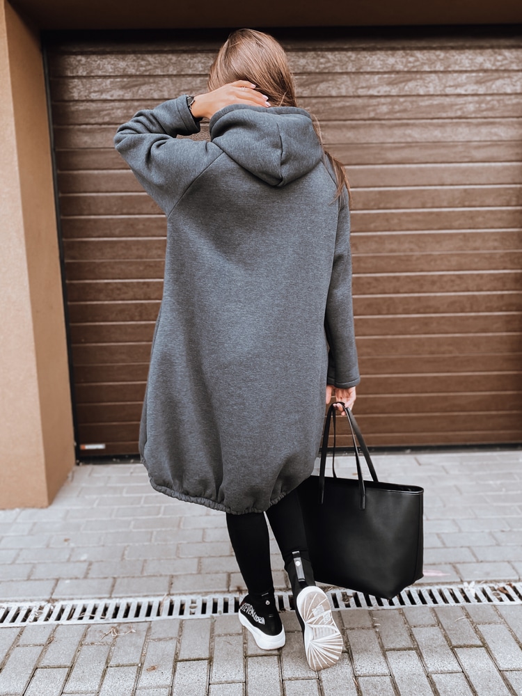 Oversize mikina Black Cord tmavě šedá