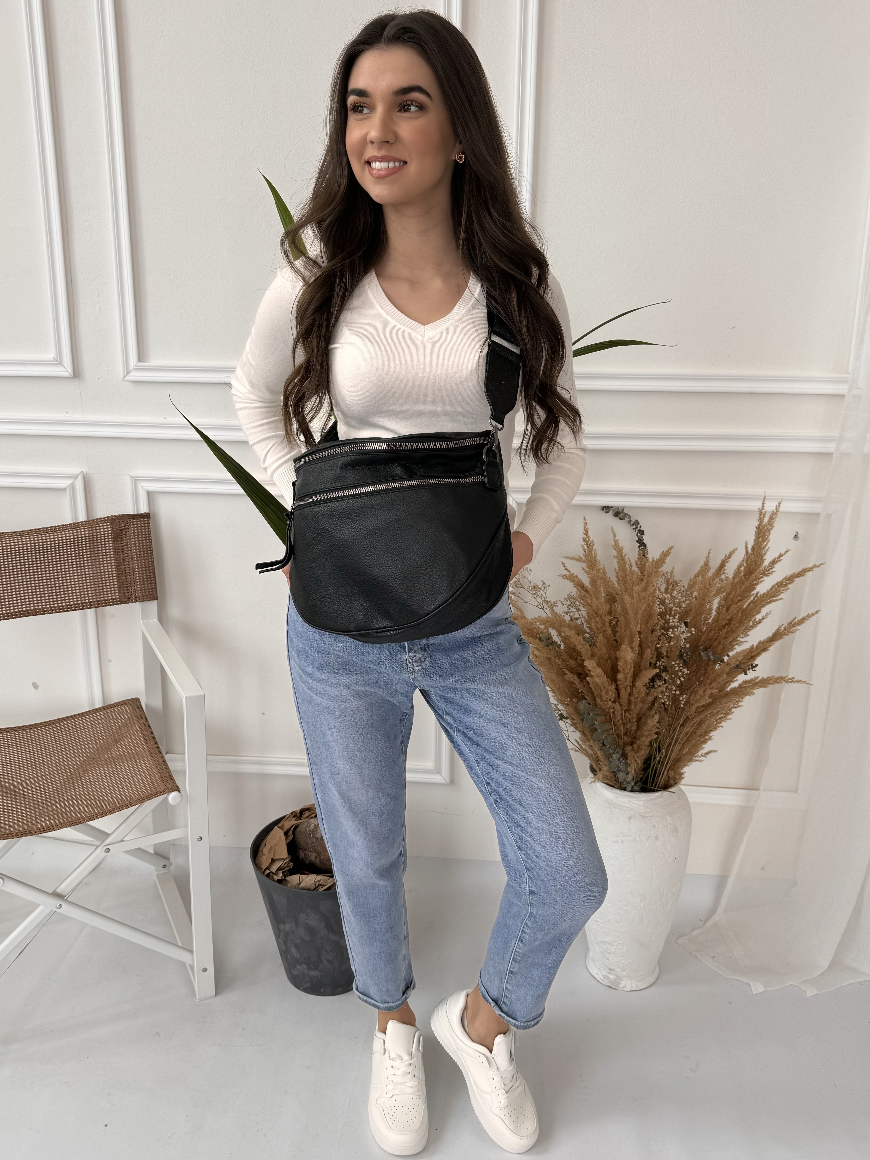 Maxi crossbody černé