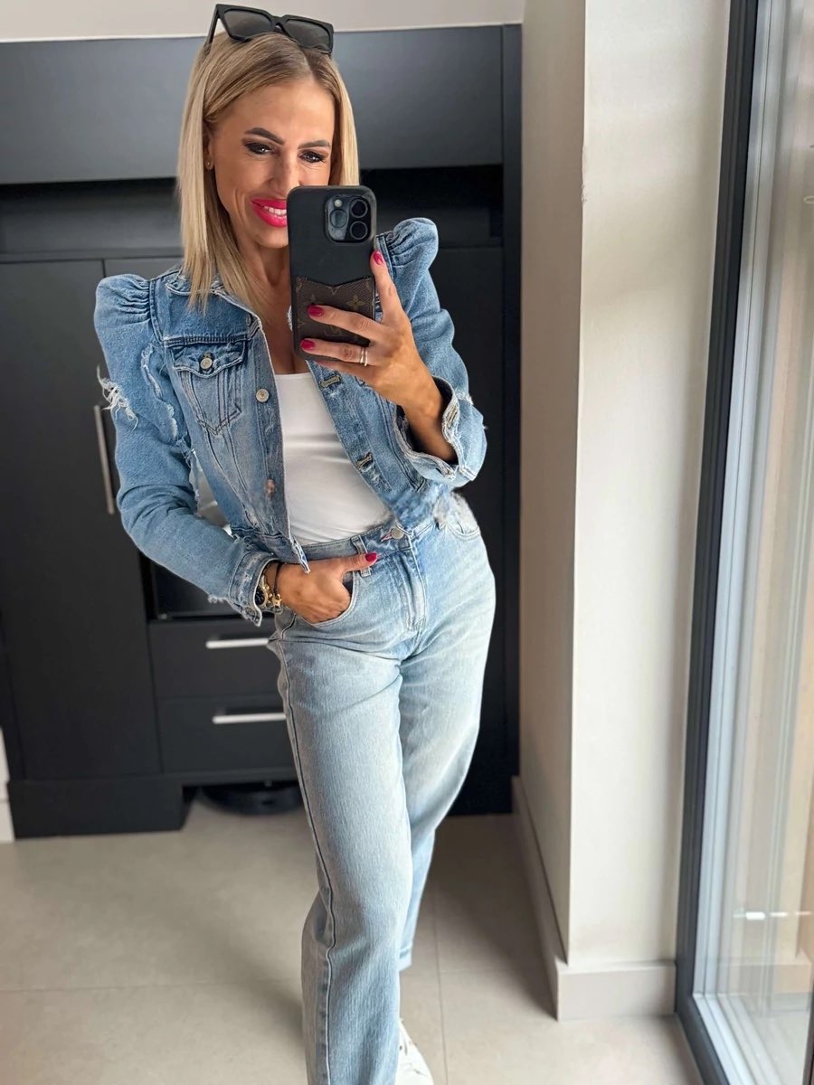 Mom fit džíny světlé - vel.XS