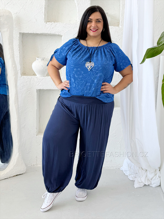 Harémové kalhoty Aladin tmavě modré do 3XL 