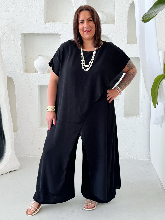 Komplet do 4XL Afrodité černý